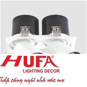 Đèn downlight âm trần hợp kim nhôm cao cấp Ø185*H110-10*2W, khoét lỗ 175*90