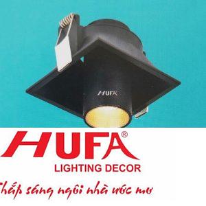 Đèn âm trần vuông vỏ đen Ø92 x H85-LED 10W