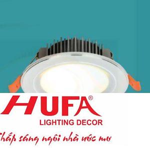 Đèn âm trần viền trắng hợp kim nhôm cao cấp 3 chế độ 7W