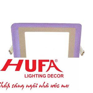 Đèn âm trần siêu mỏng đổi màu vuông Ø190*H20-4+12W, 3 chế độ ánh sáng, khoét lỗ Ø160