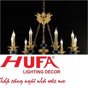 Đèn chùm đồng Ø860*H830+450, E14*(9+3)