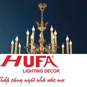 Đèn chùm đồng Hufa Ø880*H650+450, E14*15