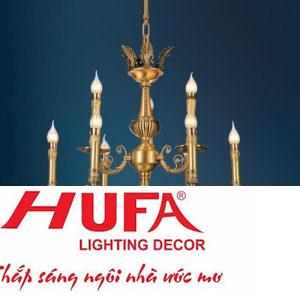 Đèn chùm đồng Hufa Ø680*H620+450, E14*9