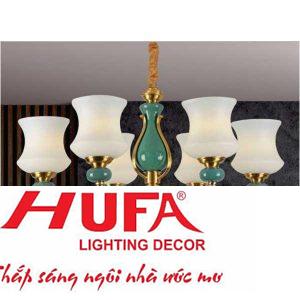 Đèn chùm đồng Ø750*H460+450, E27*6