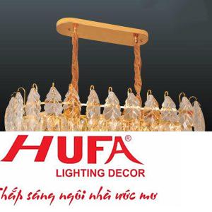 Đèn chùm pha lê Hufa Ø800*H300 + 350 - E14*8