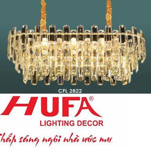 Đèn chùm pha lê Hufa Ø800*H300 + 350 - E14*9
