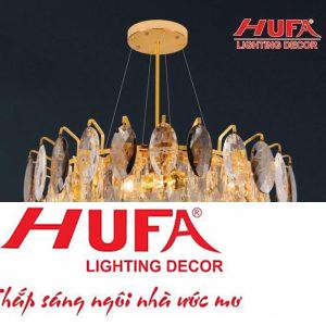 Đèn chùm pha lê Hufa Ø600*H220 + 350 - E14*8
