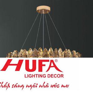 Đèn chùm pha lê Hufa Ø600*H230 + 350 - E14*8