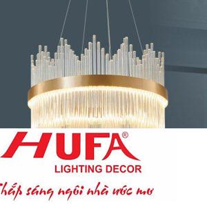 Đèn chùm pha lê Hufa Ø600*H350 + 350 - LED 38W - 3000K