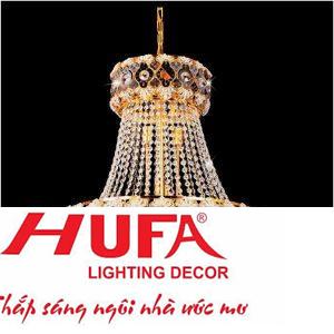 Đèn chùm pha lê Ø600*H680+300, E14*10 LED SMD, 127 Hạt