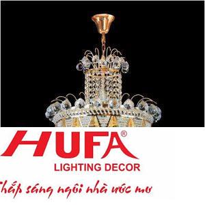 Đèn chùm pha lê Ø500*H650+300, E14*6 LED, 100 Hạt