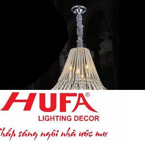 Đèn chùm Pha Lê Ø800*H1100, E14*21, hạt pha lê K9