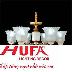 Đèn chùm nến Ø660*H430+400, E27*6-LED 6W