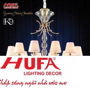 Đèn Chùm Nến Ø950*H1140, E14*12 + PHA LÊ K9