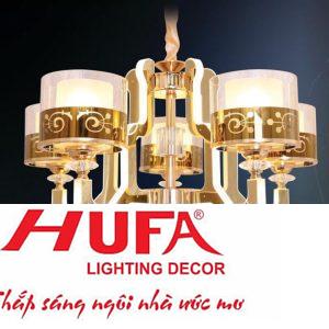 Đèn chùm Ý Hufa Ø580*H330 + 400 - LED 60W, ánh sáng vàng (4000K)