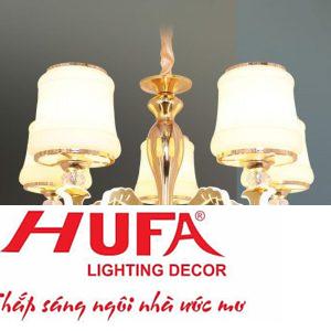 Đèn chùm Ý Hufa Ø580*H350 + 400 - LED 55W, ánh sáng vàng (4000K)