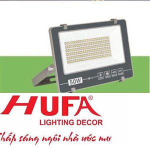 Đèn pha led 50W - L240*W40*H160, ánh sáng trắng, vàng