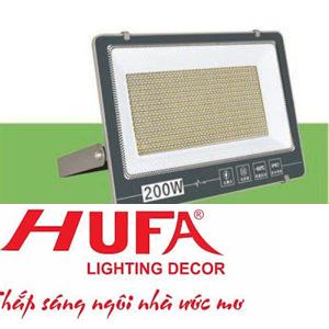 Đèn pha led 200W - L335*W40*H240, ánh sáng trắng, vàng