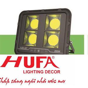 Đèn pha led 200W - L293*W50*H250, ánh sáng trắng, vàng