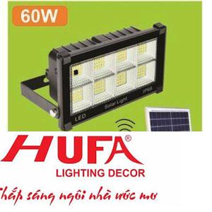 Đèn pha năng lượng mặt trời 60W ánh sáng trắng
