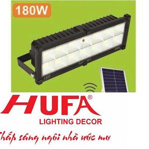 Đèn pha năng lượng mặt trời 180W ánh sáng trắng