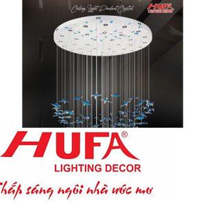 Đèn treo led trang trí Ø1500*H2500 - LED 132W - 3000K - 175 Lá