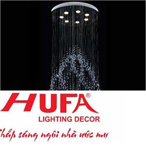 Đèn treo trần pha lê Ø700*H1800, LED 56W, 3 chế độ ánh sáng, 169 Hạt