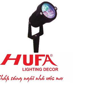 Đèn led ghim cỏ Ø75*H250-3W, ánh sáng trắng, vàng, xanh dương, xanh lá, đỏ, đổi màu