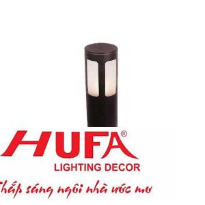 Đèn led trụ ngoài trời tròn Ø108*H600, đế Ø150, E27*1, vỏ màu đen