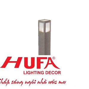 Đèn led trụ ngoài trời vuông Ø90*H600, đế Ø140, E27*1, vỏ màu xám