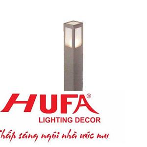 Đèn led trụ ngoài trời vuông Ø90*H800, đế Ø140, E27*1, vỏ màu xám