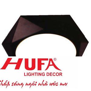 Đèn downlight ốp nổi hợp kim nhôm cao cấp 18W vỏ màu đen lục giác Ø225*H40, 3 chế độ ánh sáng