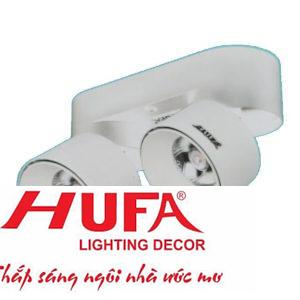 Đèn downlight ốp nổi led chao: Ø72*H100, Đế: L192 x 72 x H100 -10W*2, vỏ màu trắng