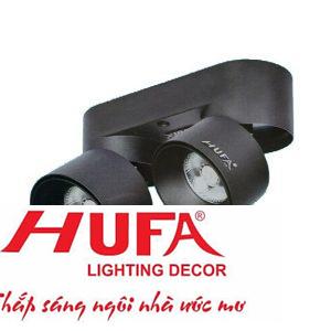 Đèn downlight ốp nổi led chao: Ø72*H100, Đế: L192 x 72 x H100 -10W*2, vỏ màu đen