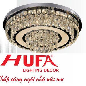 Đèn mâm led trang trí Hufa Ø600*H340 - LED 172W, ánh sáng 3 chế độ