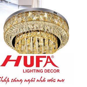 Đèn mâm led trang trí Hufa Ø600*H340 - LED 90W, ánh sáng 3 chế độ