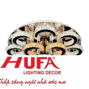 Đèn Mâm Led 100W-Ø800*H350, 3 chế độ ánh sáng, Pha lê K9