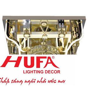 Đèn Mâm vuông Led Đổi Màu-Ø600*H250, 3 chế độ ánh sáng