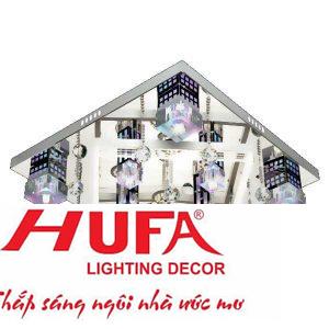 Đèn Mâm vuông Led 64W-Ø600*H250, 3 chế độ ánh sáng