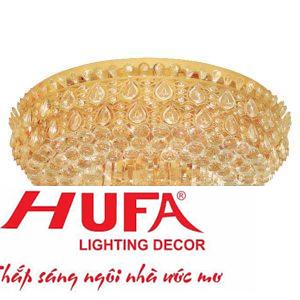 Đèn Mâm Pha Lê Tròn Ø800*H500, E14*8-LED SMD, Có Remote, 175 Hạt