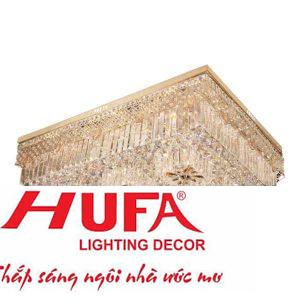 Đèn Mâm Pha Lê Vuông L1000*W700*H330, LED SMD, có remote, 194 Hạt