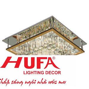 Đèn Mâm vuông Pha Lê Led 72W-Ø600*H310, 3 chế độ ánh sáng