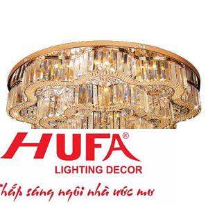 Đèn Mâm Pha Lê Tròn Ø800*H350, E14*9-LED SMD, Có Remote, 56 Hạt