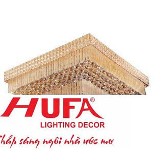 Đèn Mâm Pha Lê Vuông L800*W800*H300, E14*12-LED SMD, có remote, 241 Hạt