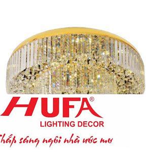 Đèn mâm pha lê Hufa Ø800*H330 - LED 96W, ánh sáng 3 chế độ