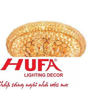 Đèn Mâm Pha Lê Tròn Ø600*H400, E14*10-LED Đổi Màu, Có Remote, 51 Hạt