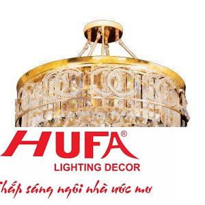 Đèn Mâm Pha Lê Tròn Ø600*H500, E14*3-LED SMD, Có Remote, 55 Hạt