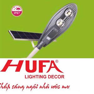 Đèn đường Hufa L620*W240*H75-100W, Pin: L530 x W350 x H17