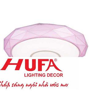 Đèn Ốp Trần Ø400*H70, Led 48, Màu Tím, 3 chế độ ánh sáng