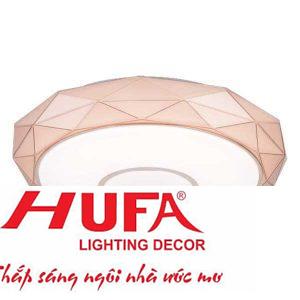 Đèn Ốp Trần Ø400*H70, Led 48, Màu Trà, 3 chế độ ánh sáng